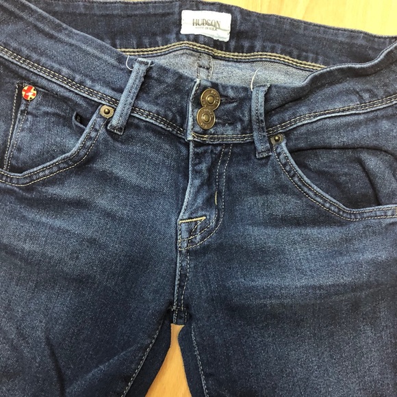 Hudson Dark Wash Flap Pockets Flare Jeans - Picture 5 of 8